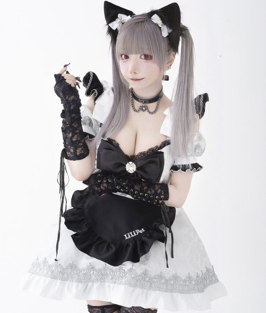 アイドル、みにょんのメイド姿