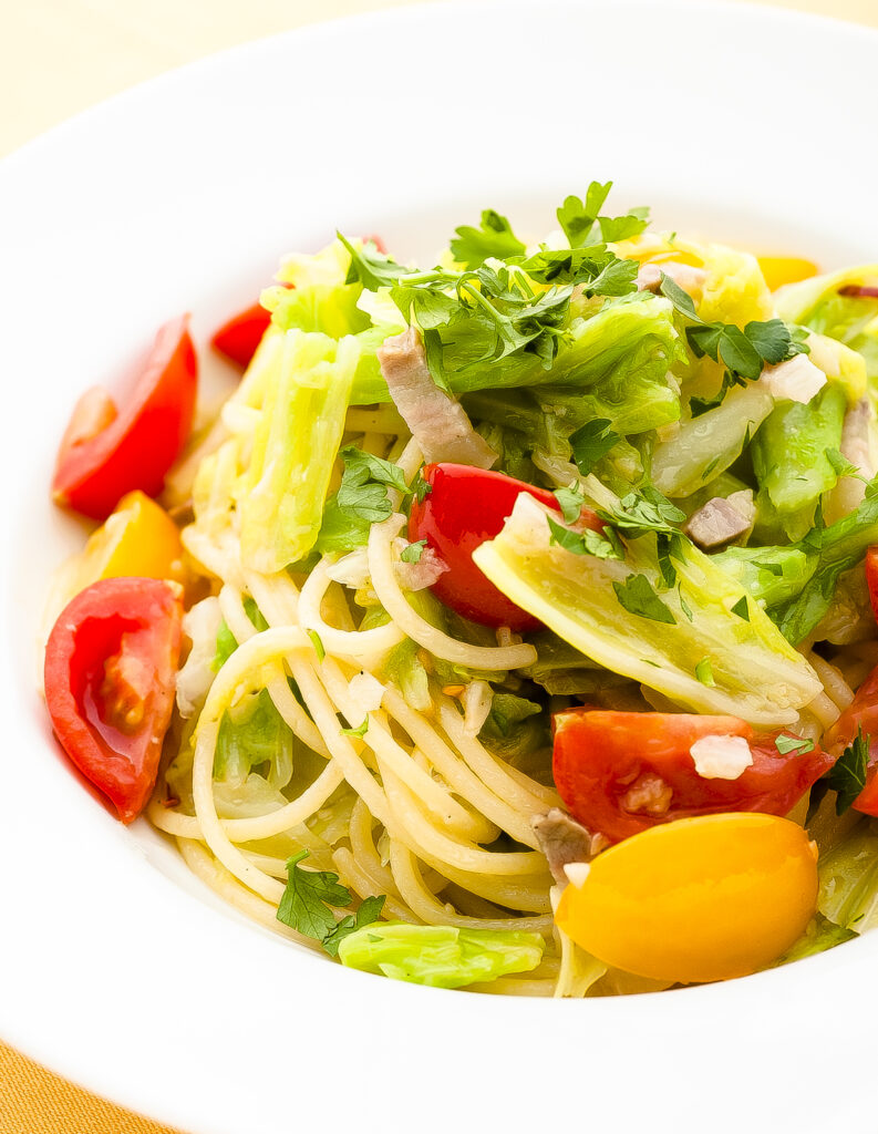夏野菜のスパゲティ