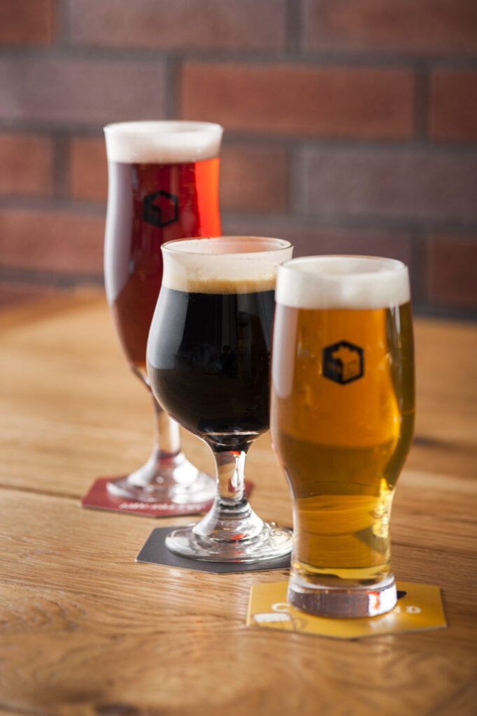 3種のビールグラス