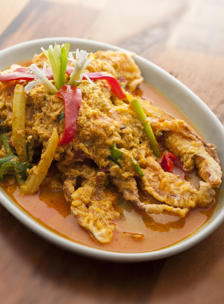 カニのフライカレー